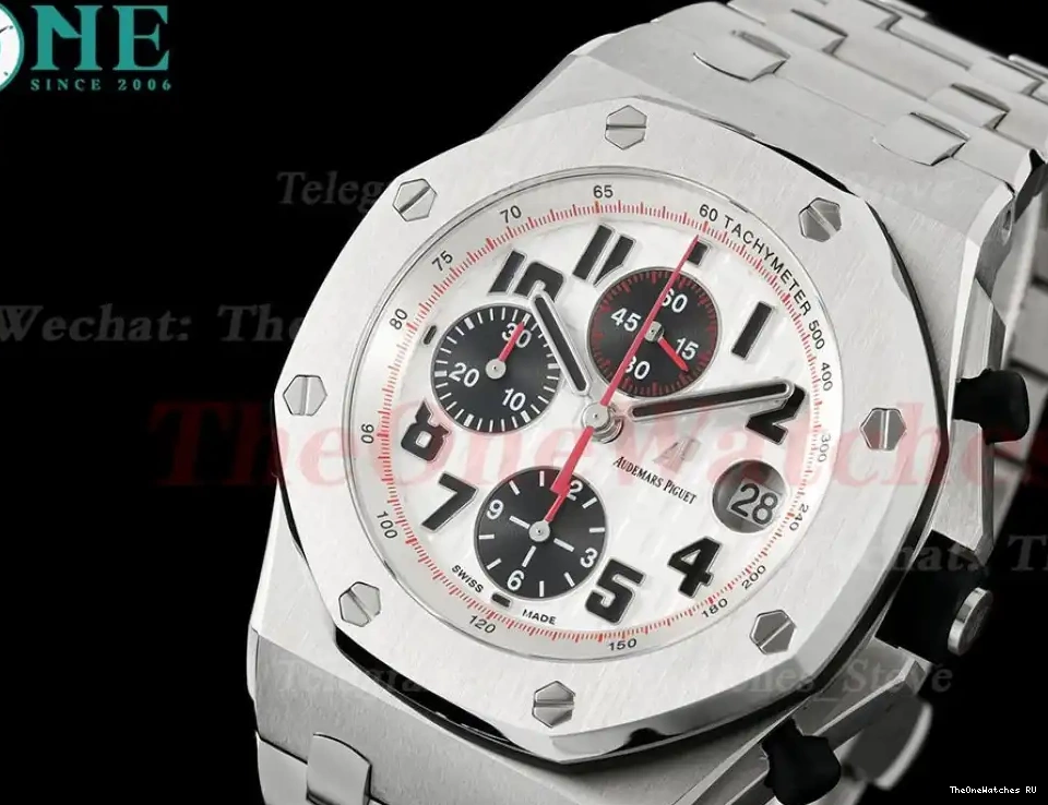 26170ST 42mm Dial Royal SS SS TKF White Oak A7750 Offshore 0418